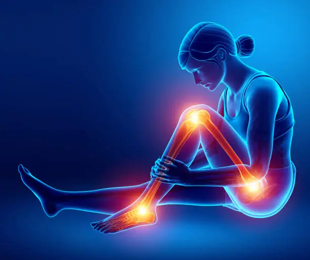 Illustration representing bone and joint health