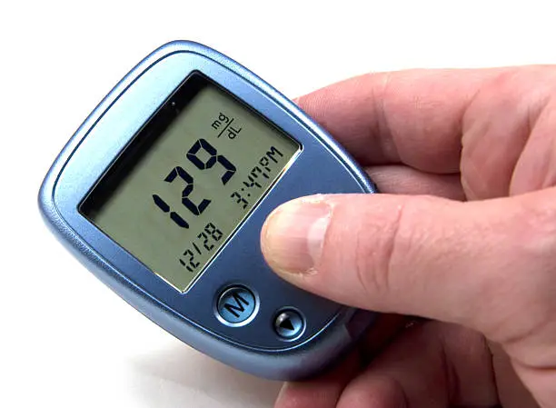 Illustration representing diabetes and blood sugar monitoring