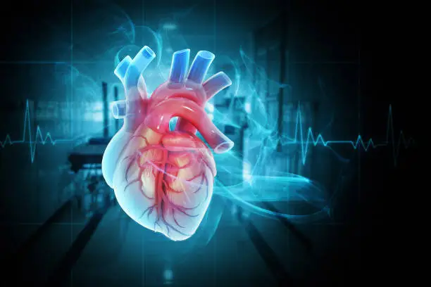 Illustration representing heart health awareness